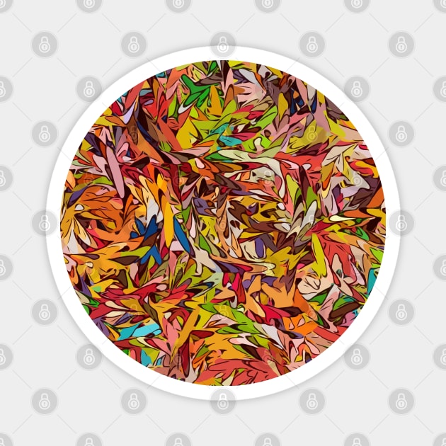 Comic Splatter Abstract Design Magnet by love-fi